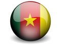 Round Flag of Cameroon