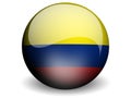 Round Flag of Colombia