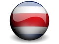 Round Flag of Costarica