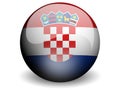 Round Flag of Croatia