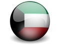 Round Flag of Kuwait