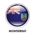 Round flag of Montserrat