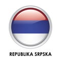 Round flag of Republika Srpska