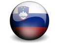 Round Flag of Slovenia