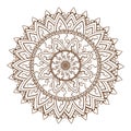 Round floral ornament pattern