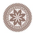 Round floral ornament pattern Royalty Free Stock Photo