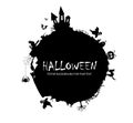 A round frame with a place for your Halloween text. Royalty Free Stock Photo