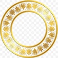 Traditional vintage gold Greek ornament, Meander Royalty Free Stock Photo