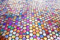 Round glass mosaic tile Royalty Free Stock Photo