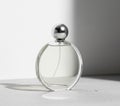 perfume bottle white background Royalty Free Stock Photo