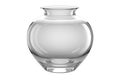 Round Glass Vase On Isolated Tansparent Background, Png. Generative AI