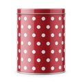 Round glossy tin can template.