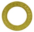 Round gold vintage frame