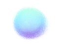 Round gradient vector background. Blue color gradation circle with grain noise texture, holographic blur effect