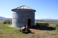 Round Grain Storage Shed on a Farm Royalty Free Stock Photo
