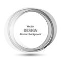 Round gray wave, frame on an abstract background. Design element. Brochure Template eps10