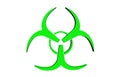 Round green bio hazard