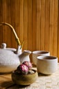 Round green tea Royalty Free Stock Photo