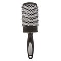 Round hair brush - black color isolated on white