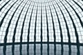 Round hall architecture background, 3d rendering