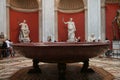 Round hall in Vatican museum, Rome, Italy