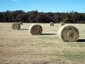 Round Hay Bales Royalty Free Stock Photo