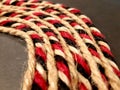 Round hemp ropes