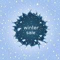 Round ice crack winter sale