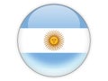 Round icon with flag of argentina Royalty Free Stock Photo