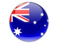 Round icon with flag of australia Royalty Free Stock Photo