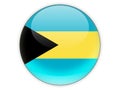 Round icon with flag of bahamas