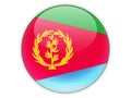 Round icon with flag of eritrea
