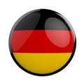 Round icon flag of Germany.