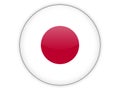 Round icon with flag of japan Royalty Free Stock Photo