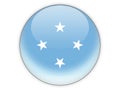 Round icon with flag of micronesia Royalty Free Stock Photo