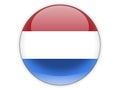 Round icon with flag of netherlands Royalty Free Stock Photo