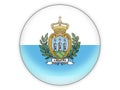 Round icon with flag of san marino