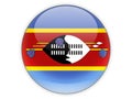 Round icon with flag of swaziland