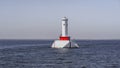 Round island passage light house in the middle of lake Royalty Free Stock Photo
