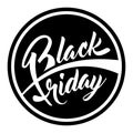 Round label Black Friday Royalty Free Stock Photo