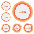 Round labels.