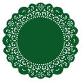Lace Doily Placemat, Emerald