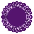 Lace Doily Placemat, Purple
