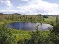 Round lake - a miracle of wild nature