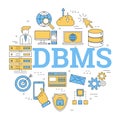 Round linear concept of DBMS