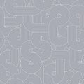 Round lines pattern gray Royalty Free Stock Photo