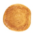 Round loaf of bread isolated
