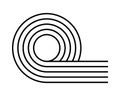 Round looped lines. Geometric figure in trendy boho style. Minimalistic design element for modern template. Vector