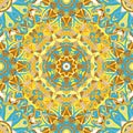 Round mandala seamless pattern. Arabic, Indian, Islamic, Ottoman ornament. Royalty Free Stock Photo