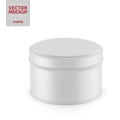 Round matte tin round box template.